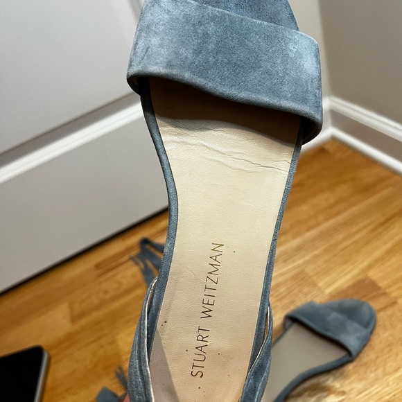 Stuart Weitzman Corbata Suede  Sandals Size 8.5 - Picture 6 of 12